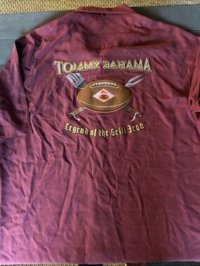 Tommy Bahama embroidered silk shirt
